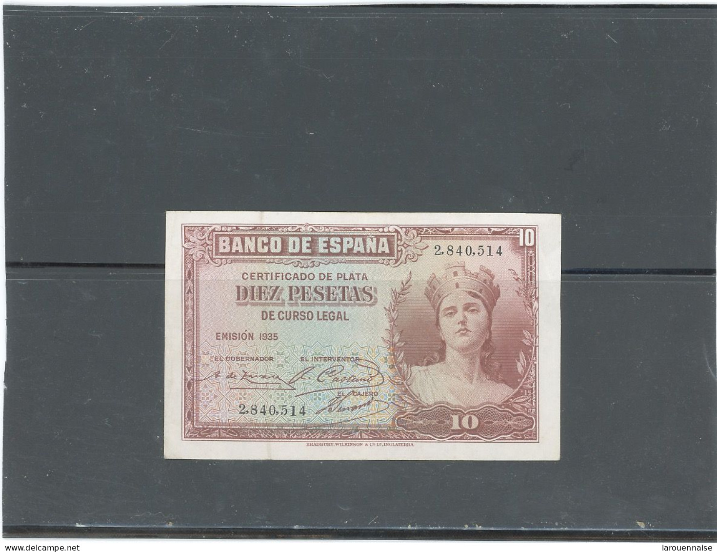 ESPAGNE - KP 86 -10 PESETAS -EMISSION 1935 - 10 Peseten