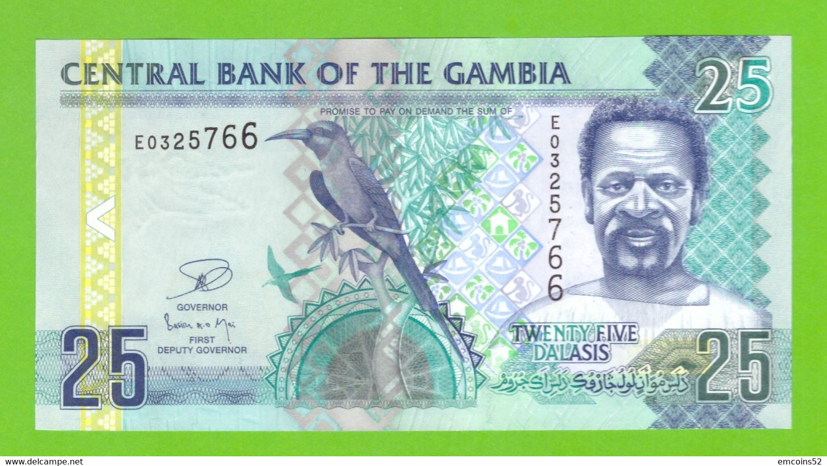 GAMBIA 25 DALASIS 2006/2013  P-27c UNC - Gambie