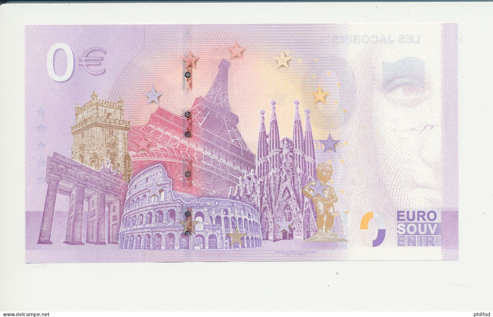 Billet Touristique  0 Euro  - LES JACOBINS TOULOUSE - UEFQ - 2022-2 -  N° 233 - Altri & Non Classificati