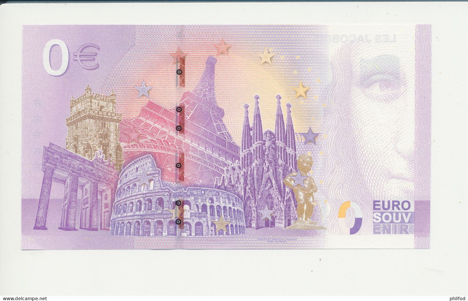 Billet Touristique  0 Euro  - LES JACOBINS TOULOUSE - UEFQ - ANNIV - 2022-3 -  N° 4960 - Autres & Non Classés