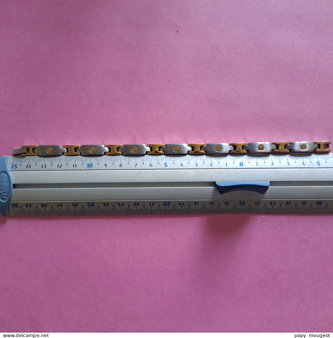 Bracelet Métal à Fermoir Vintage Longueur 21 Cm - Armbanden