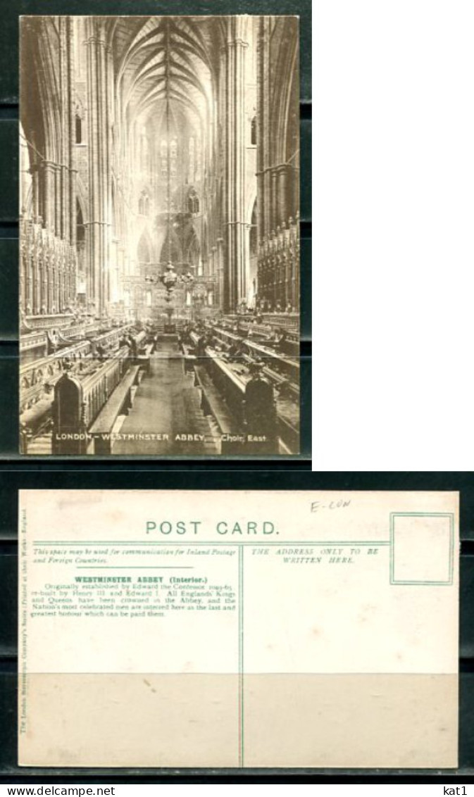 K20133)Ansichtskarte: London, Westminster Abbey - Westminster Abbey