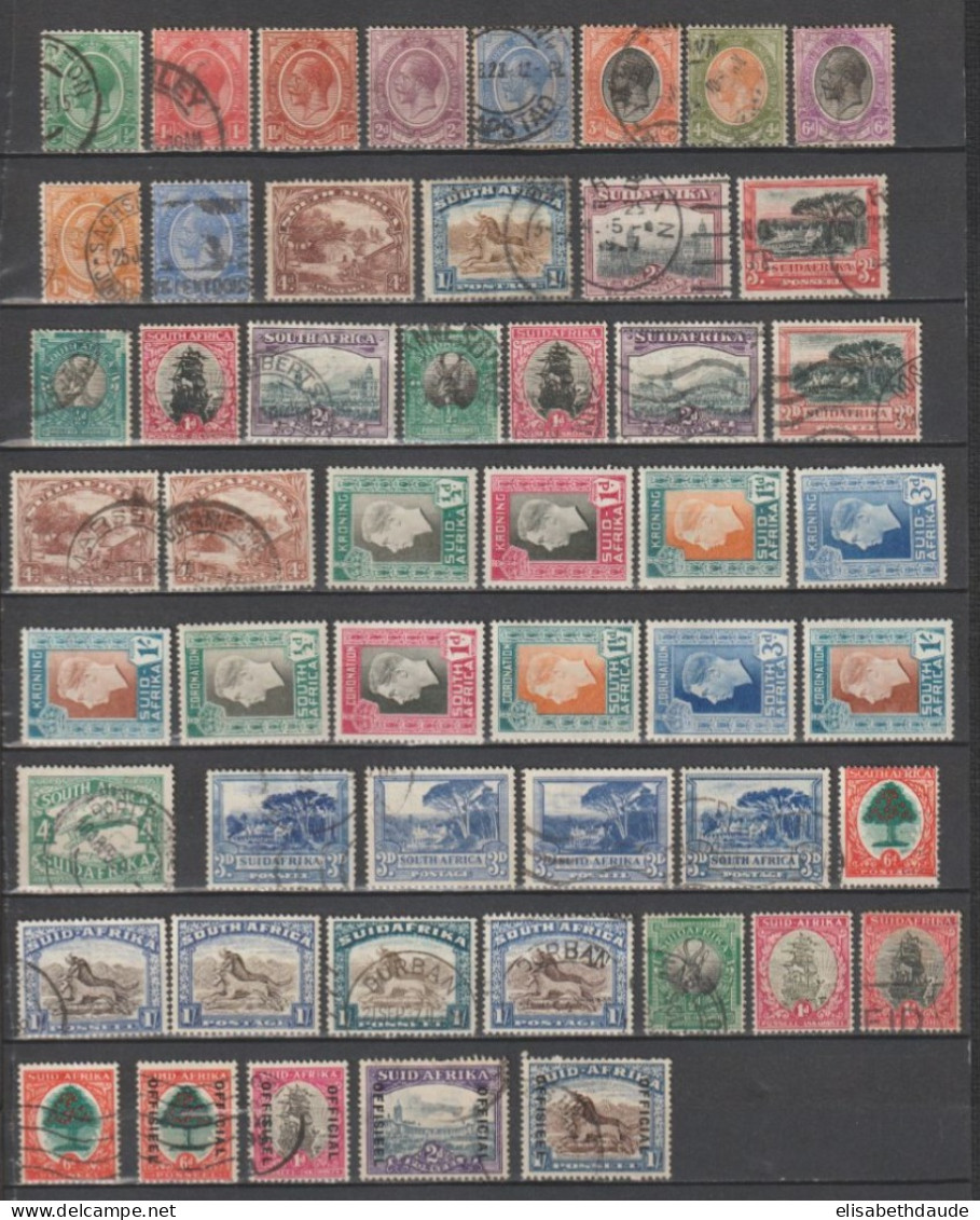 SOUTH AFRICA  - 1913/1937 -  PETIT LOT * /  OBLITERES - A ETUDIER - Used Stamps