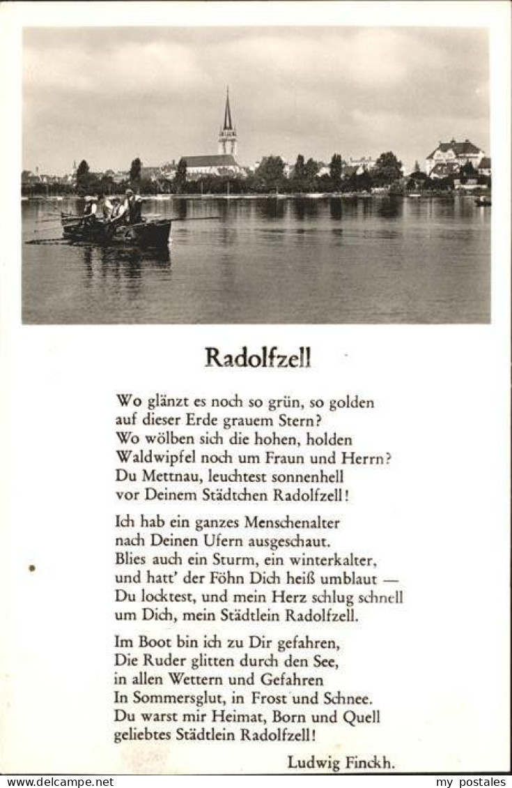 41810030 Radolfzell Bodensee Kirche Boot Gedicht Radolfzell - Radolfzell