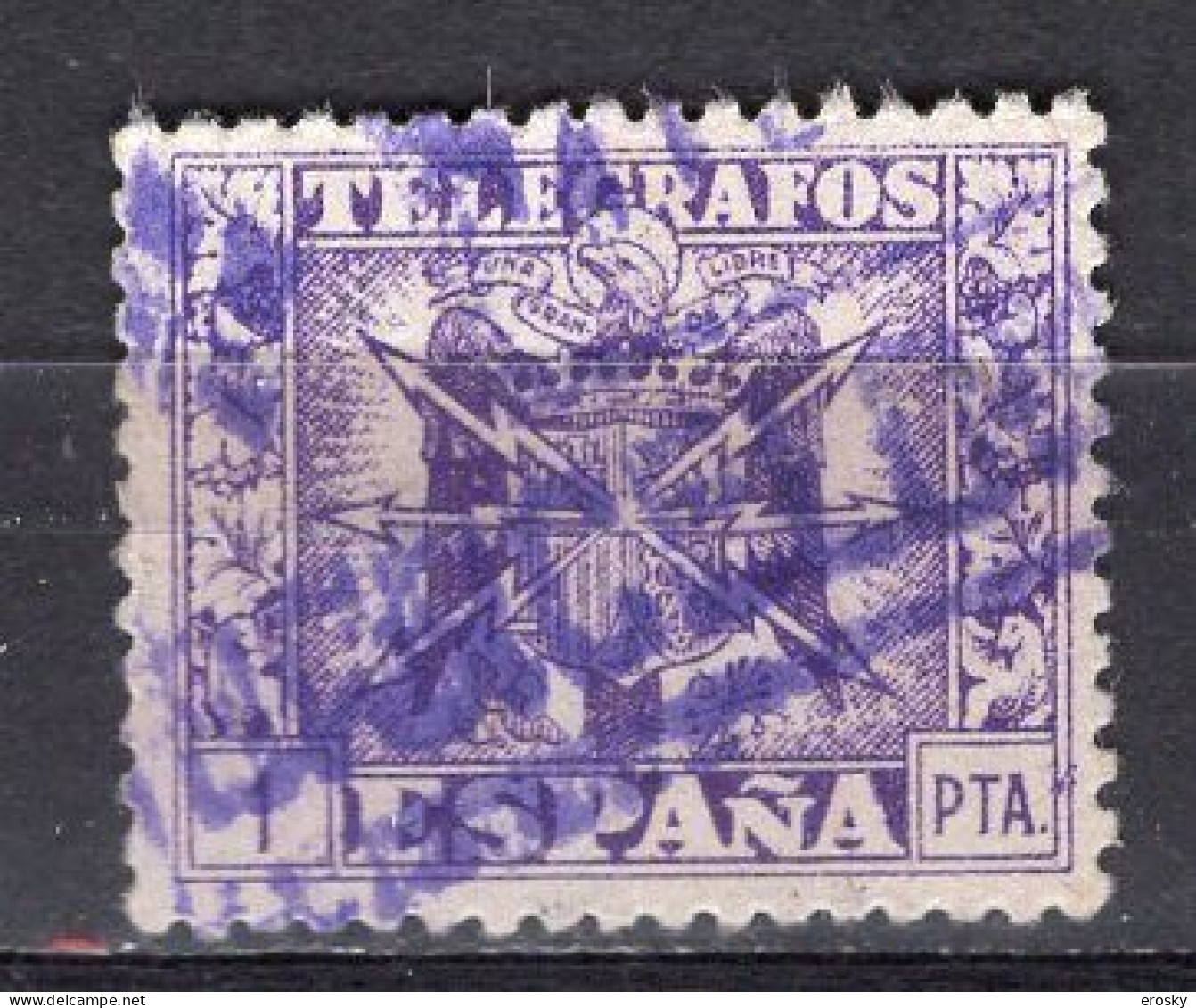 T0396 - ESPANA ESPAGNE TELEGRAPHE Yv N°93 - Telegramas