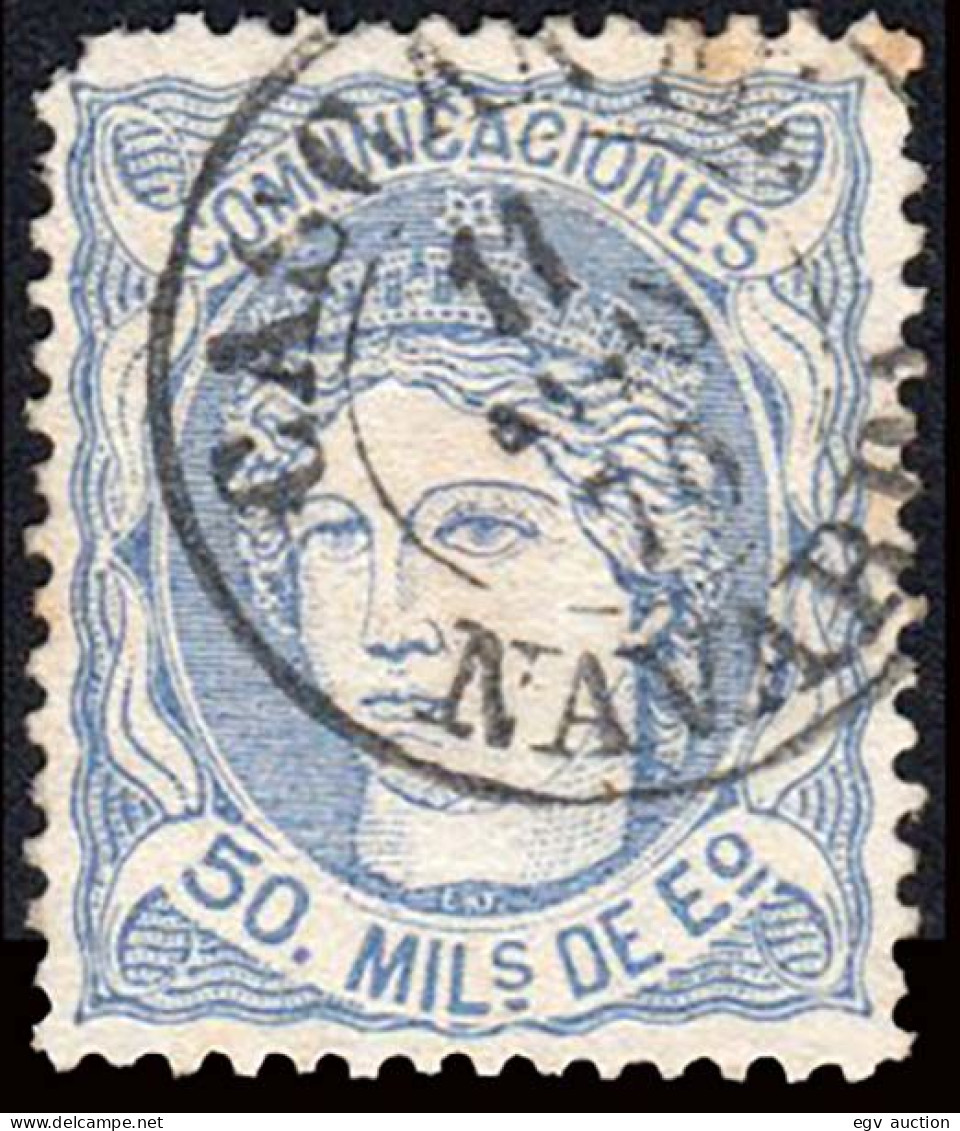 Navarra - Edi O 107 - 50 Milm.- Mat Fech. Tp. II "Cascante" - Used Stamps