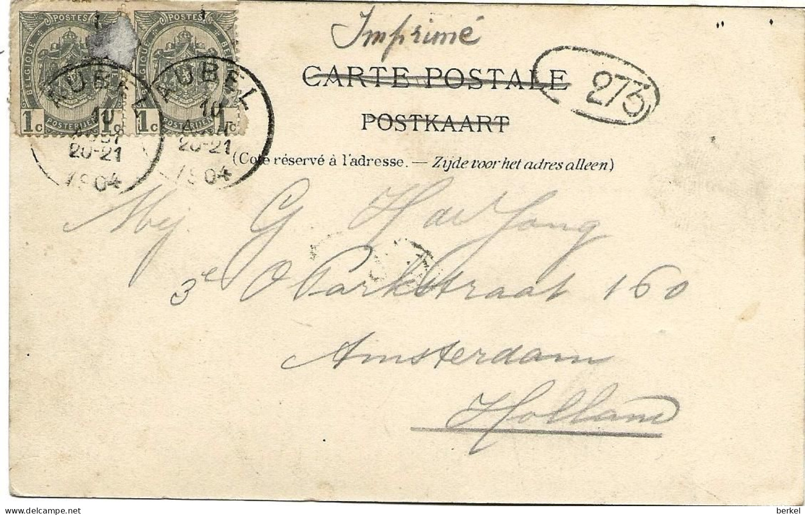 TEUVEN VOEREN CHATEAU DE SINNIG 1902  Nr Godesberg Dld Bahnpost 1674 D1 - Fourons - Vören