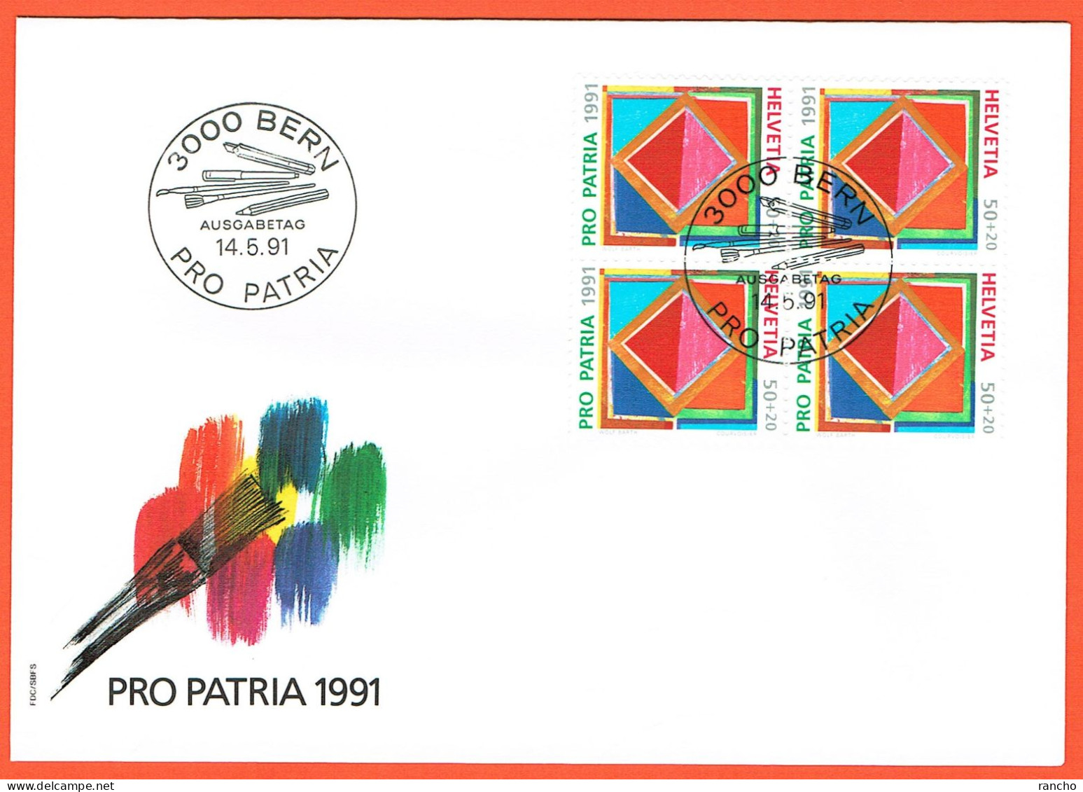 9xFDC 1991 PRO/P. SERIE+TIMBRES ISOLES+BLOCS DE 4 . C/.S.B.K. Nr:B231/34. Y&TELLIER Nr:1374/77. MICHEL Nr:1446/49.