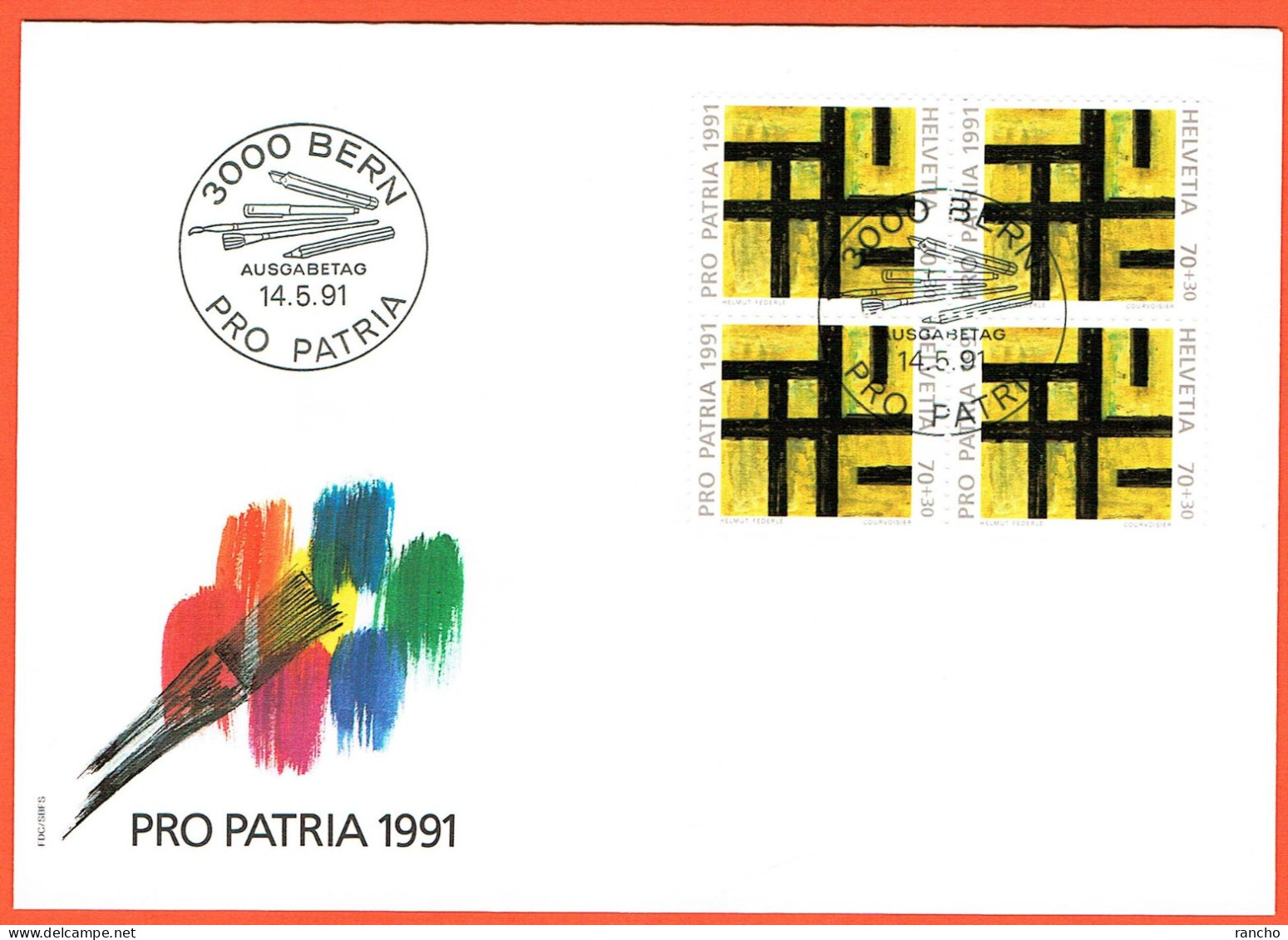 9xFDC 1991 PRO/P. SERIE+TIMBRES ISOLES+BLOCS DE 4 . C/.S.B.K. Nr:B231/34. Y&TELLIER Nr:1374/77. MICHEL Nr:1446/49.