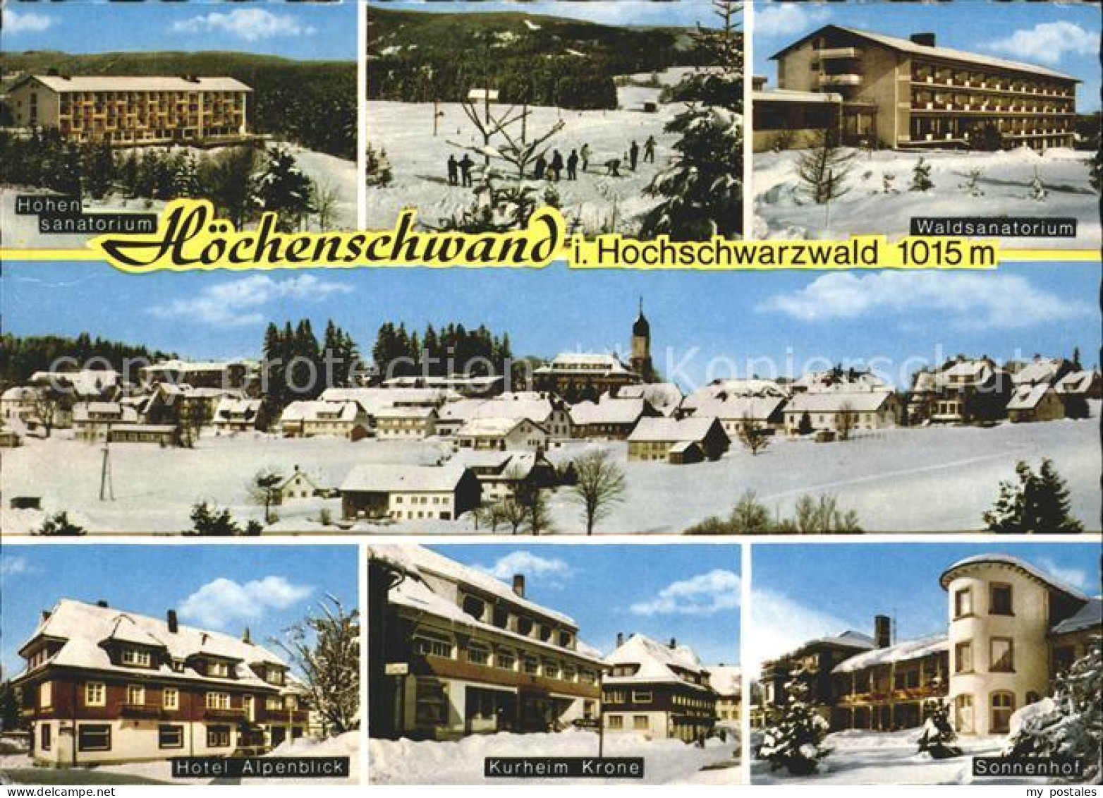 41806677 Hoechenschwand Hohensanatorium Kurheim Sonnenhof Hotel Alpenblick Hoech - Höchenschwand