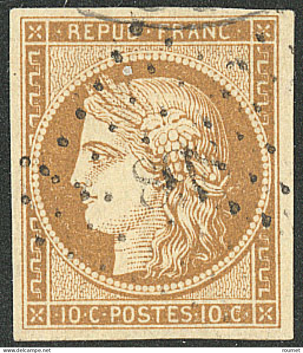 No 1, Bistre-jaune, Obl Pc. - TB - 1849-1850 Ceres