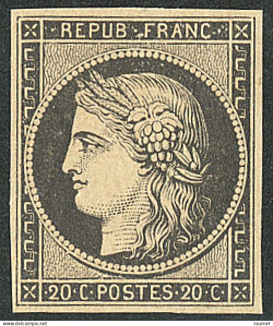 ** No 3, Noir Sur Jaune, Très Frais. - TB - 1849-1850 Ceres