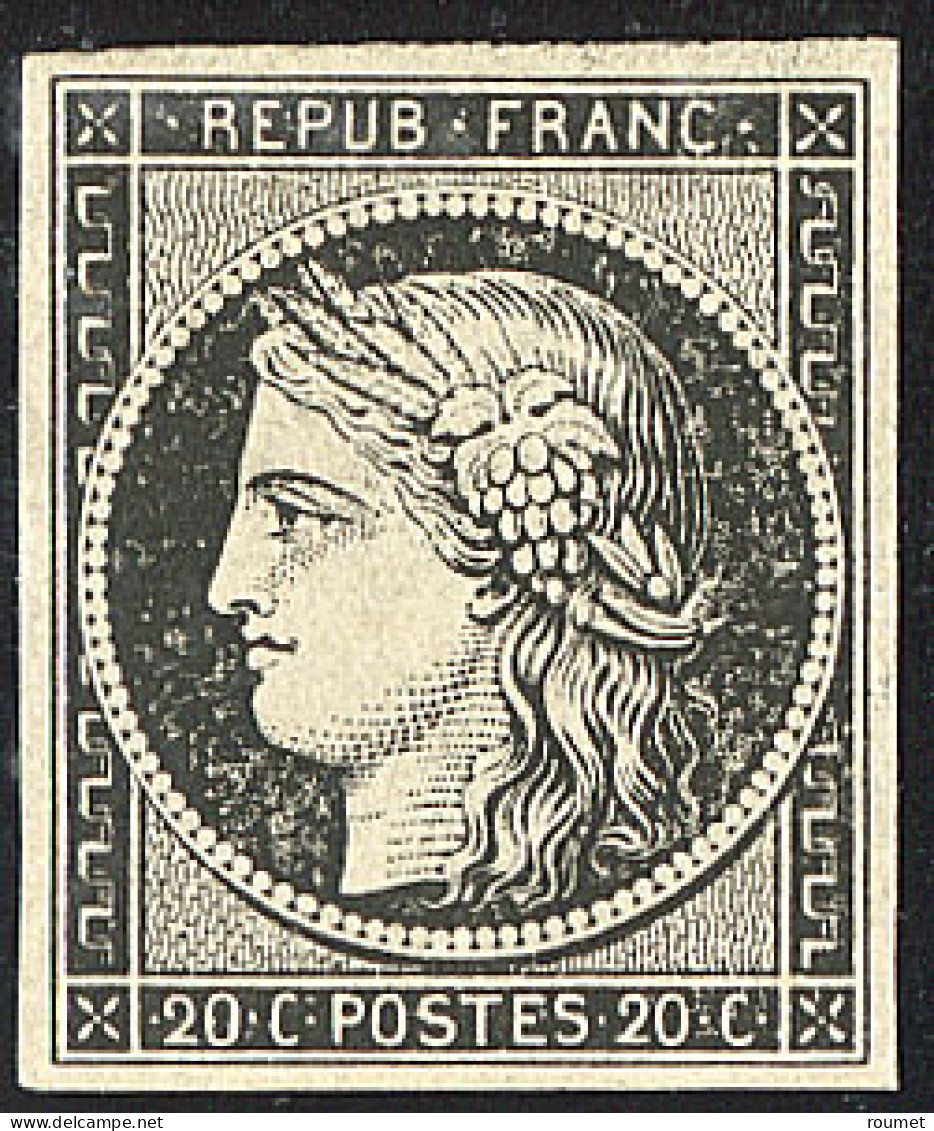 * No 3a, Noir Sur Blanc, Très Frais. - TB - 1849-1850 Ceres