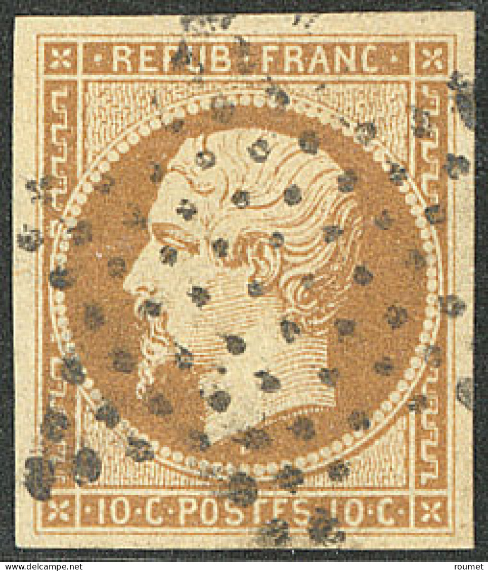 No 9a, Bistre-brun, Obl étoile. - TB - 1852 Luigi-Napoleone