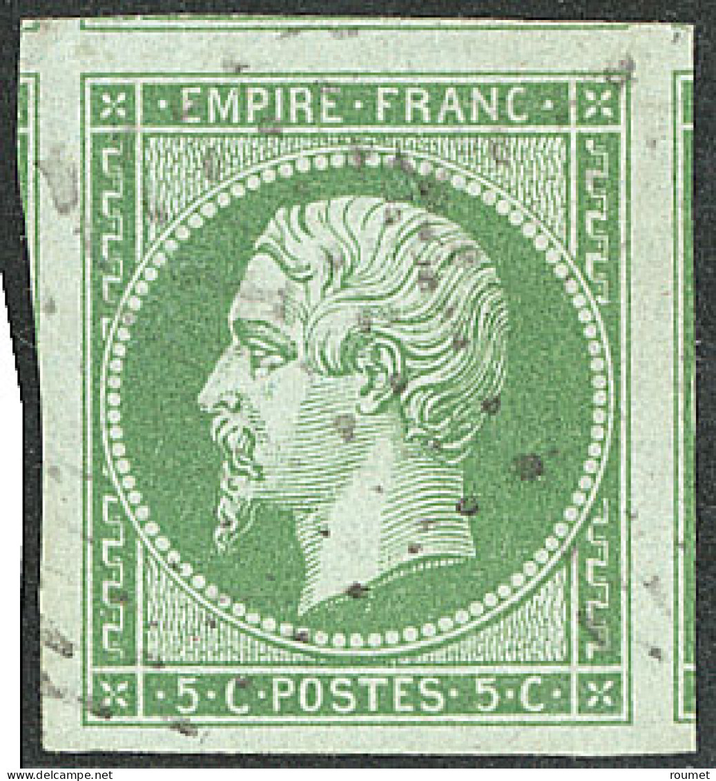 No 12, Vert, Cinq Voisins, Superbe - 1853-1860 Napoléon III.