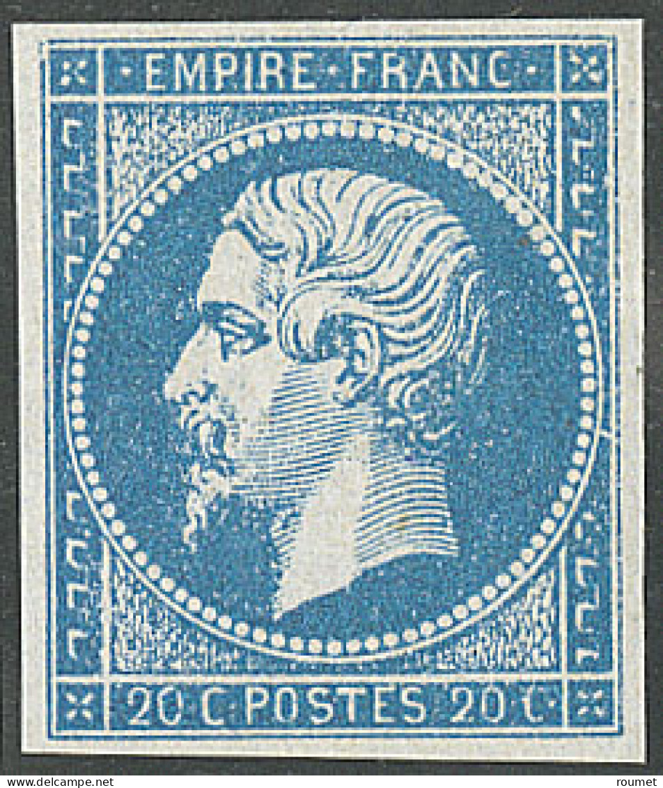 * No 14Aa, Bleu Foncé, Très Frais. - TB - 1853-1860 Napoléon III.