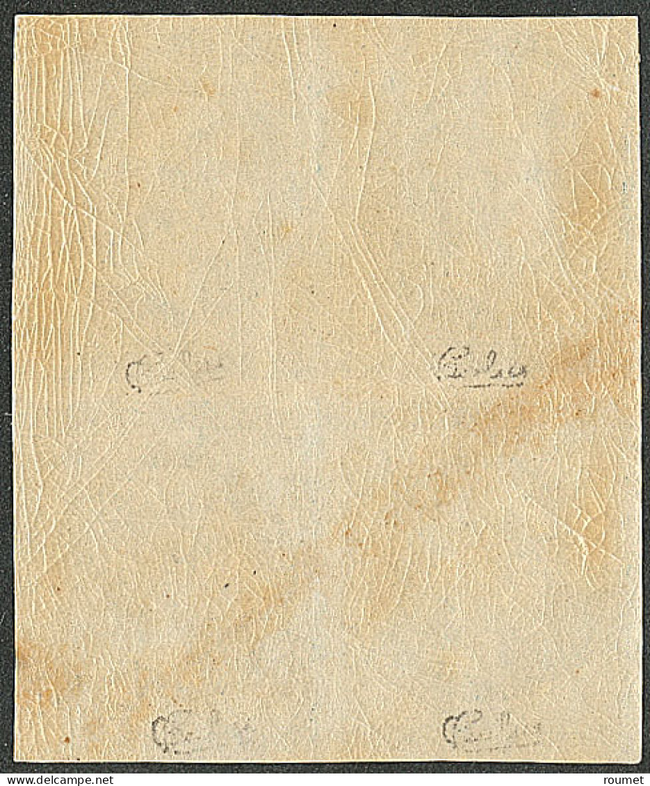 ** No 14B, Bleu Type II, Bloc De Quatre, Gomme Légèrement Jaunie Mais Très Frais Et TB - 1853-1860 Napoleon III