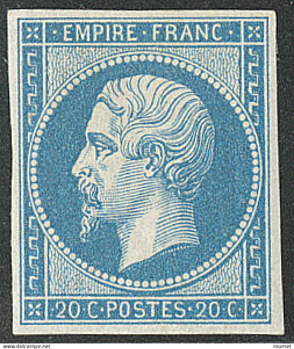 * No 14B, Bleu Type II, Quasiment **, Très Frais. - TB - 1853-1860 Napoleone III