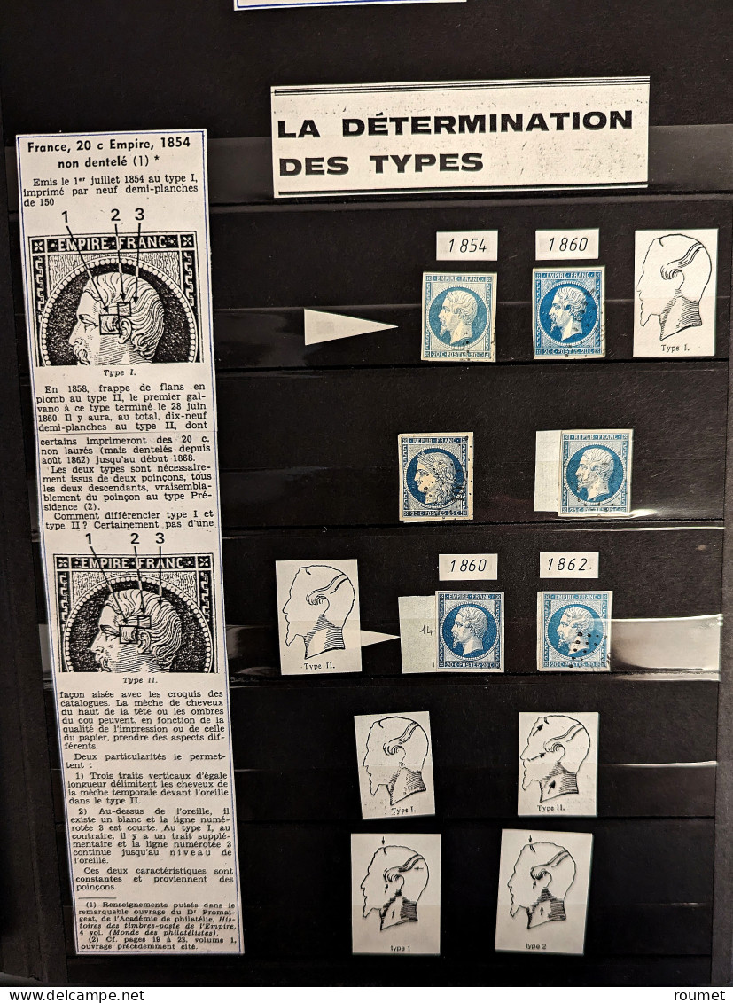 Nos 14A Et 14B, Nuances Et Obl Diverses Dont Qqs Paires, Des Ex Choisis. - TB - 1853-1860 Napoléon III