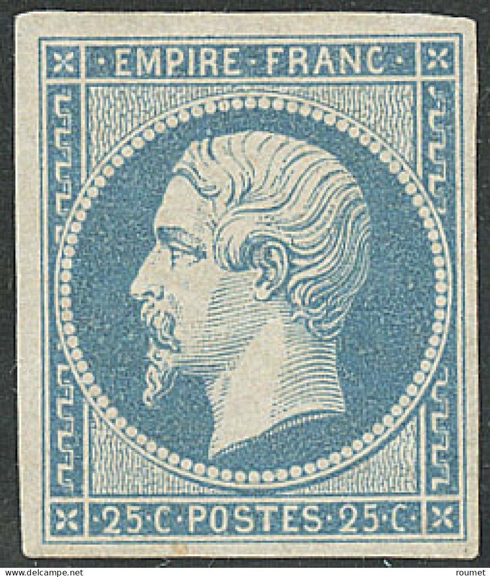 * No 15, Bleu, Forte Charnière Mais TB. - R - 1853-1860 Napoléon III