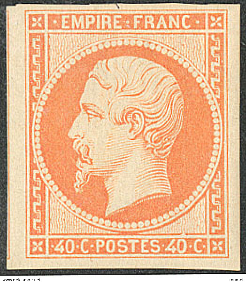 * No 16, Orange, Un Voisin, Jolie Pièce. - TB. - R - 1853-1860 Napoléon III