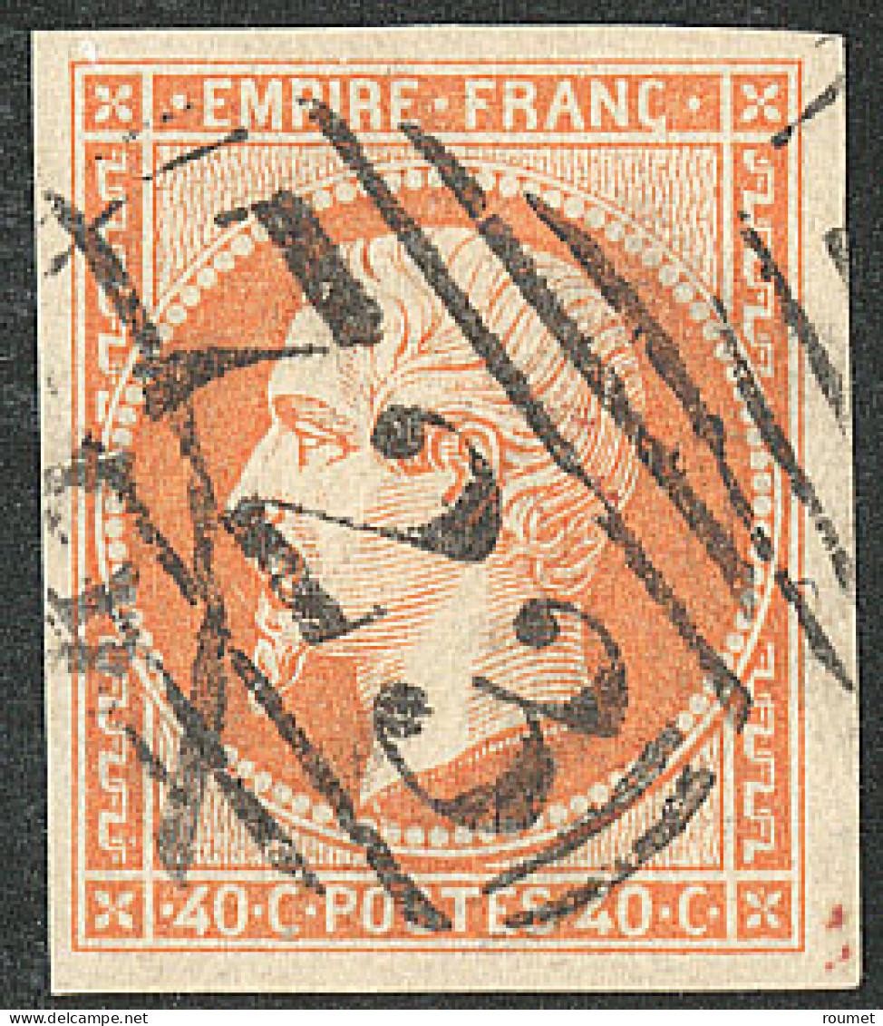 Southampton. No 16, Orange, Obl Gc Anglais "723". - TB - 1853-1860 Napoleone III