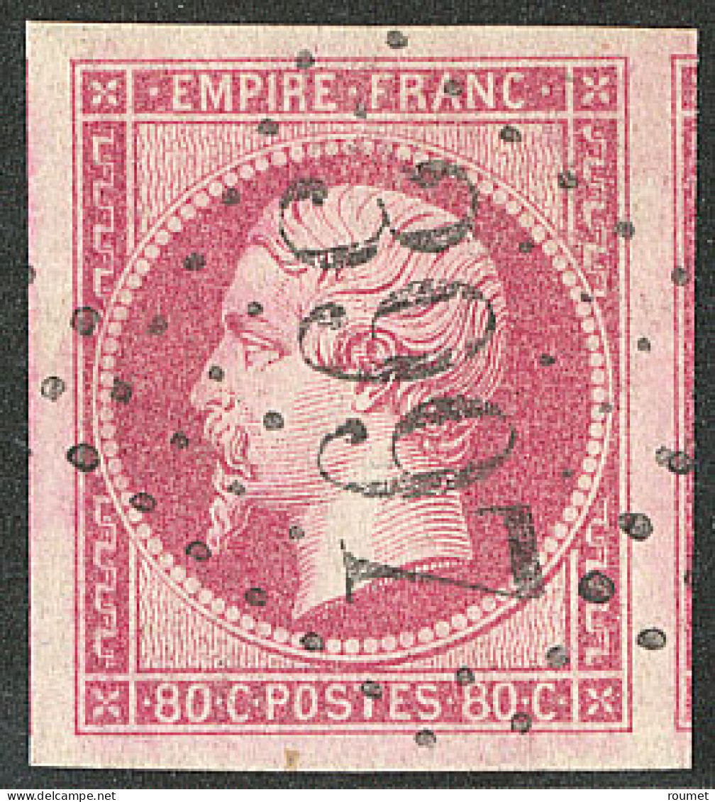 No 17B, Rose, Un Voisin, Obl Gc 3997, Ex Choisi. - TB - 1853-1860 Napoleon III