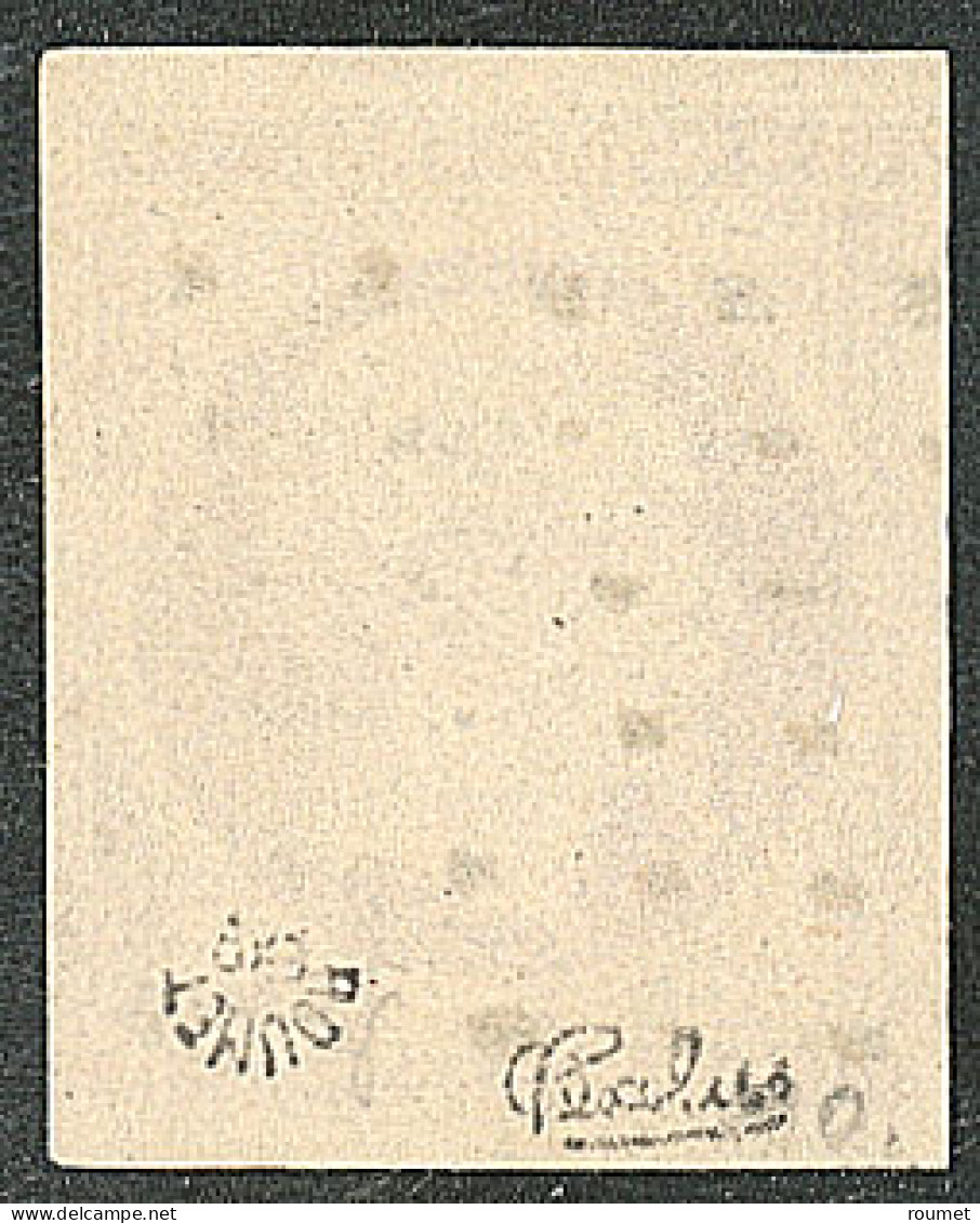 No 18, Carmin, Obl Gros Points, Jolie Pièce. - TB. - R - 1853-1860 Napoléon III