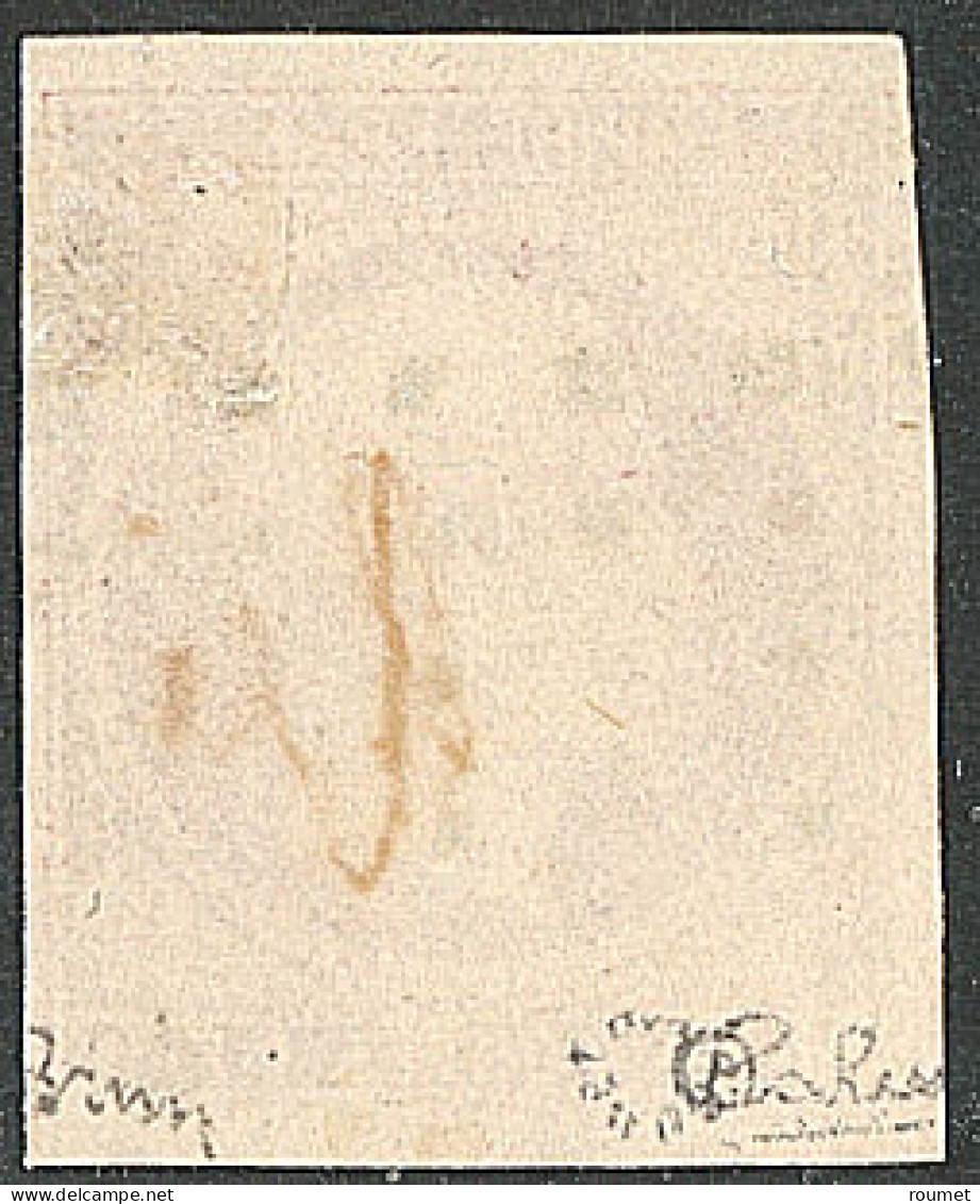 No 18, Carmin, Obl Gros Points. - TB. - R - 1853-1860 Napoleone III