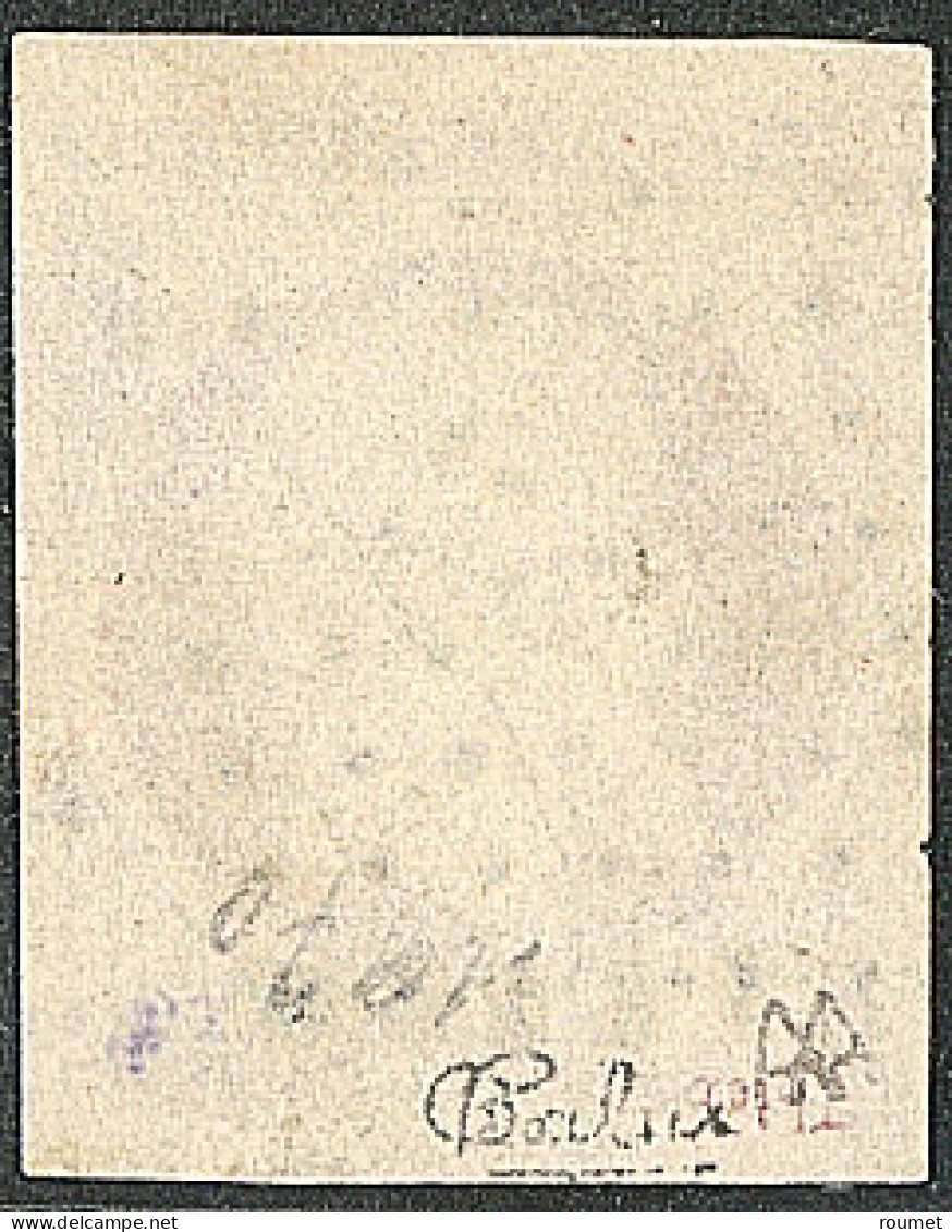 No 18a, Carmin Foncé, Obl Losange "DS 2" Romaine, Belle Nuance Proche Du "velours". - TB. - R - 1853-1860 Napoléon III