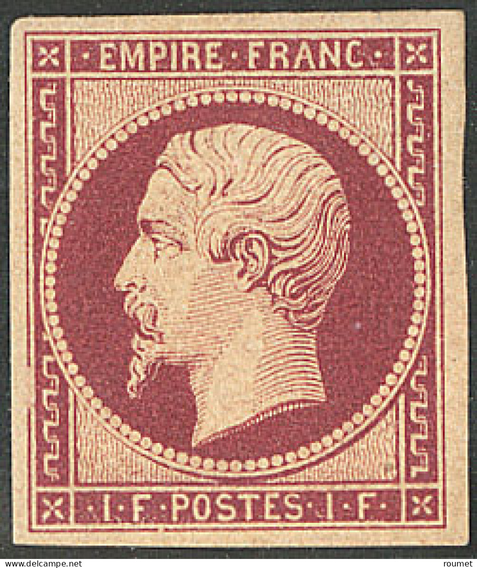 * No 18g, Velours, Gomme Altérée Et étendue Mais Très Frais Et TB. - RR - 1853-1860 Napoléon III