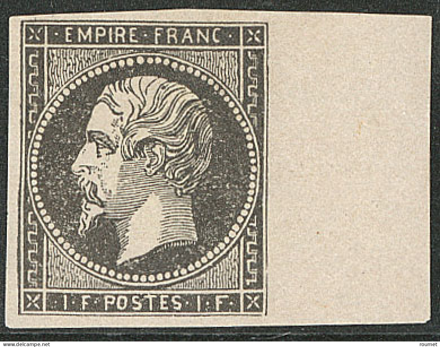 (*) Faux Spérati. 1f Noir, Bdf. - TB - 1853-1860 Napoléon III