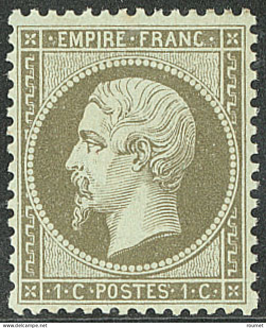 ** No 19a, Vert-bronze, Très Frais Et Centré. - TB - 1862 Napoléon III