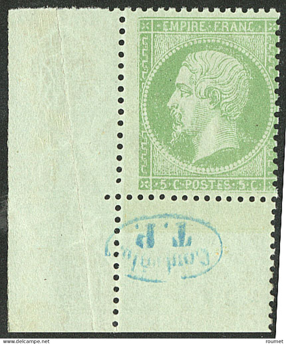 ** No 20, Vert, Cdf Avec "Contrôle TP". - TB - 1862 Napoleone III