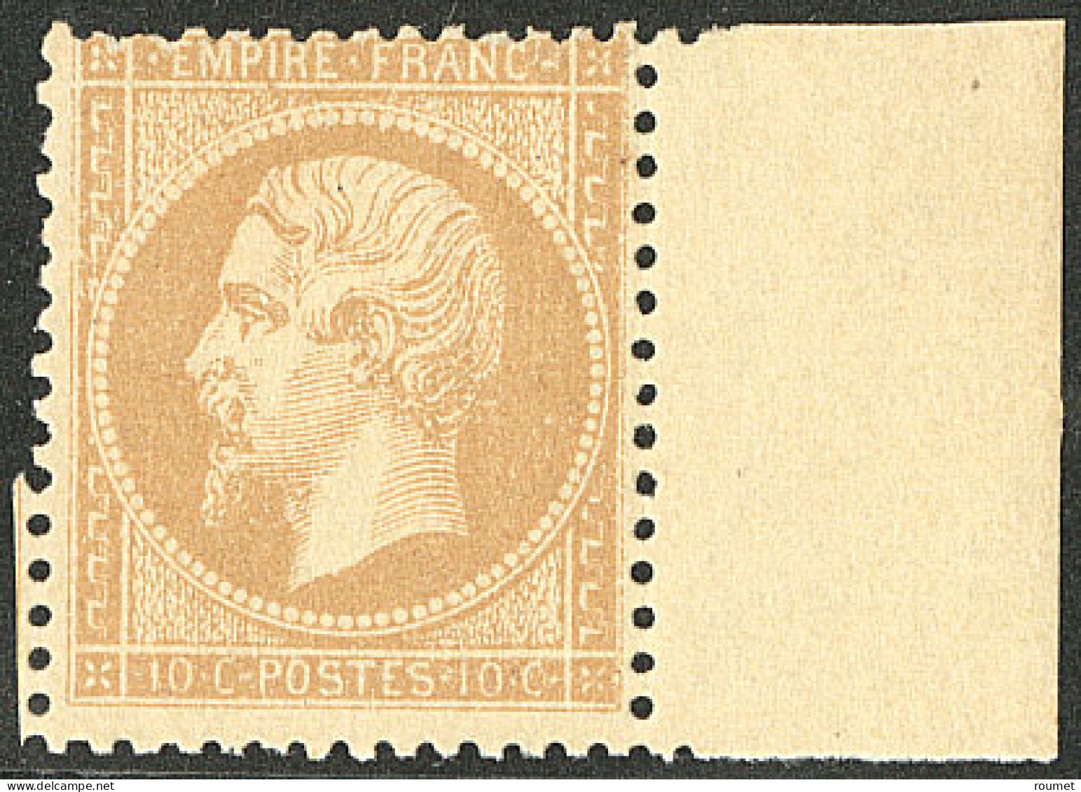 ** No 21, Bistre, Bdf, Très Frais. - TB. - R - 1862 Napoléon III.