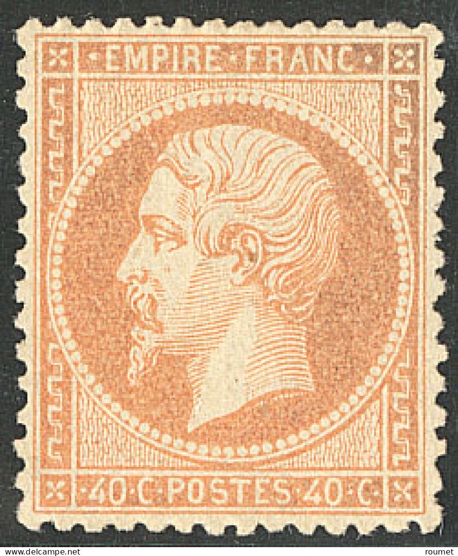 * No 23, Orange, Oxydé Et Large Charnière Mais TB. - R - 1862 Napoleon III