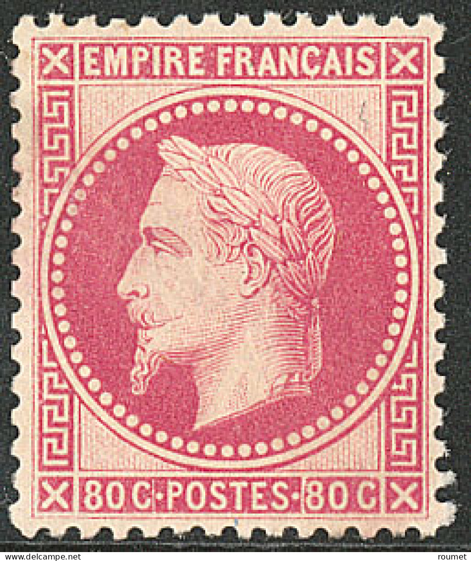 * No 32, Rose, Charnière Enlevée, Très Frais. - TB. - R - 1863-1870 Napoleone III Con Gli Allori