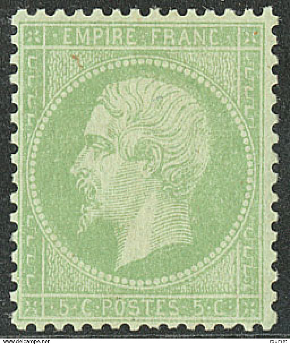 ** No 35, Vert Pâle Sur Bleu. - TB. - R (signé JF Brun Et R. Calves, Certificat Calves) - 1870 Beleg Van Parijs