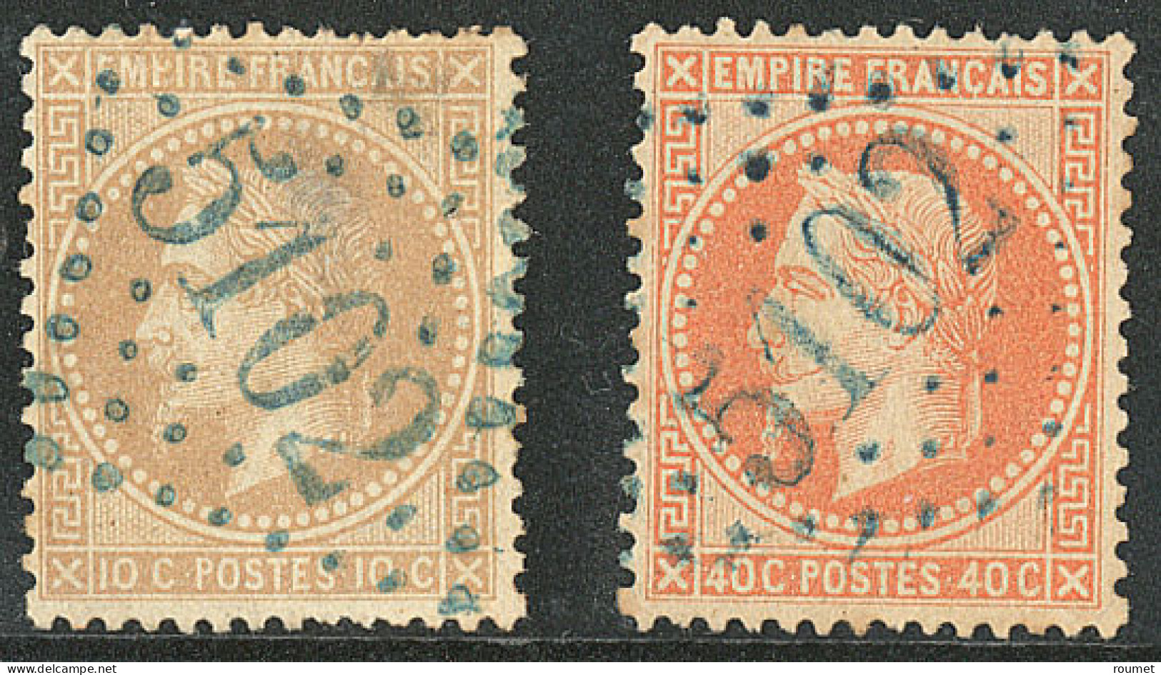 Tulscha. Nos 28, 30 (pd), Obl Gc 5102. - TB - 1849-1876: Klassik