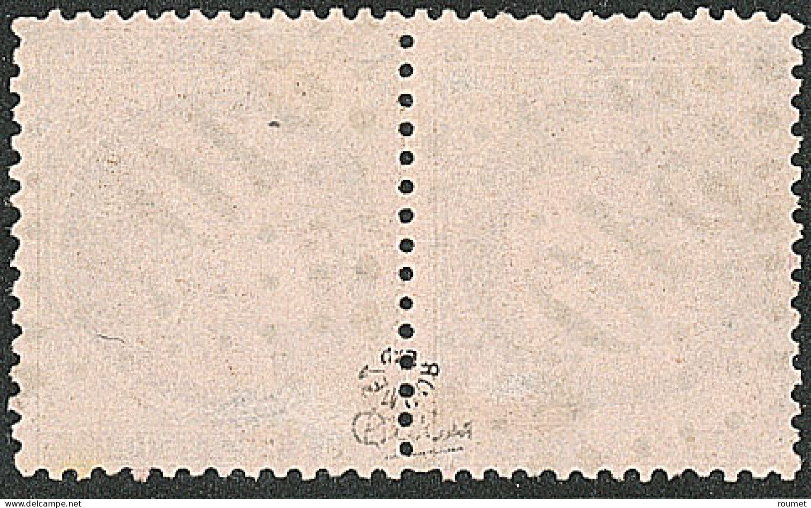 Shanghai. Tête-bêche. No 58c, Paire (pelurage Au Verso), Obl Gc 5104, Superbe. - R - 1849-1876: Période Classique