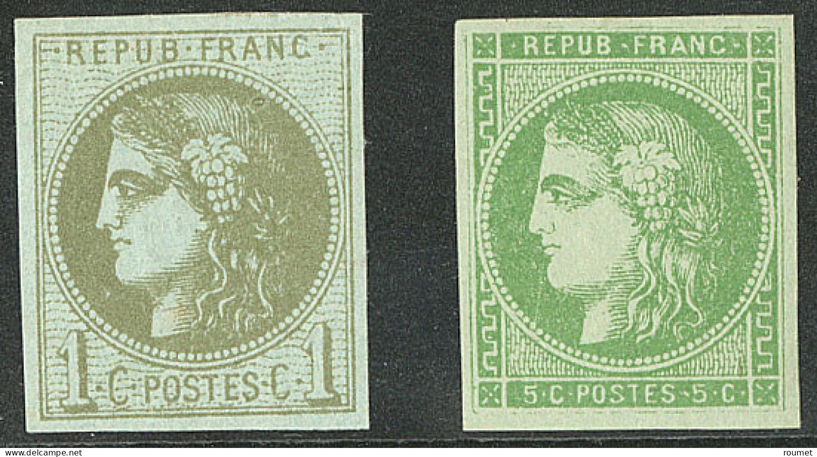 * Nos 39C, 42B. - TB - 1870 Ausgabe Bordeaux