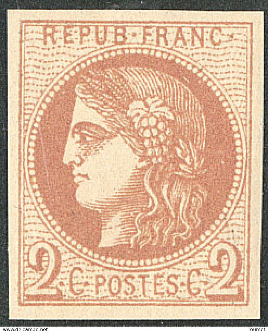 ** No 40B, Brun-rouge, Rep. II, Très Frais. - TB - 1870 Emission De Bordeaux