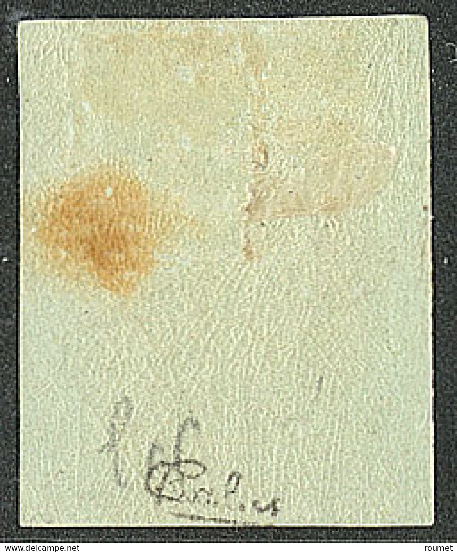 * Report I. No 42A, Vert-jaune, Pos. 9, Point De Rousseur Au Verso Mais Jolie Pièce. - TB. - R - 1870 Bordeaux Printing