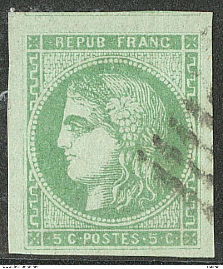 No 42Bi, Vert émeraude Clair, Un Voisin, Jolie Pièce. - TB - 1870 Ausgabe Bordeaux