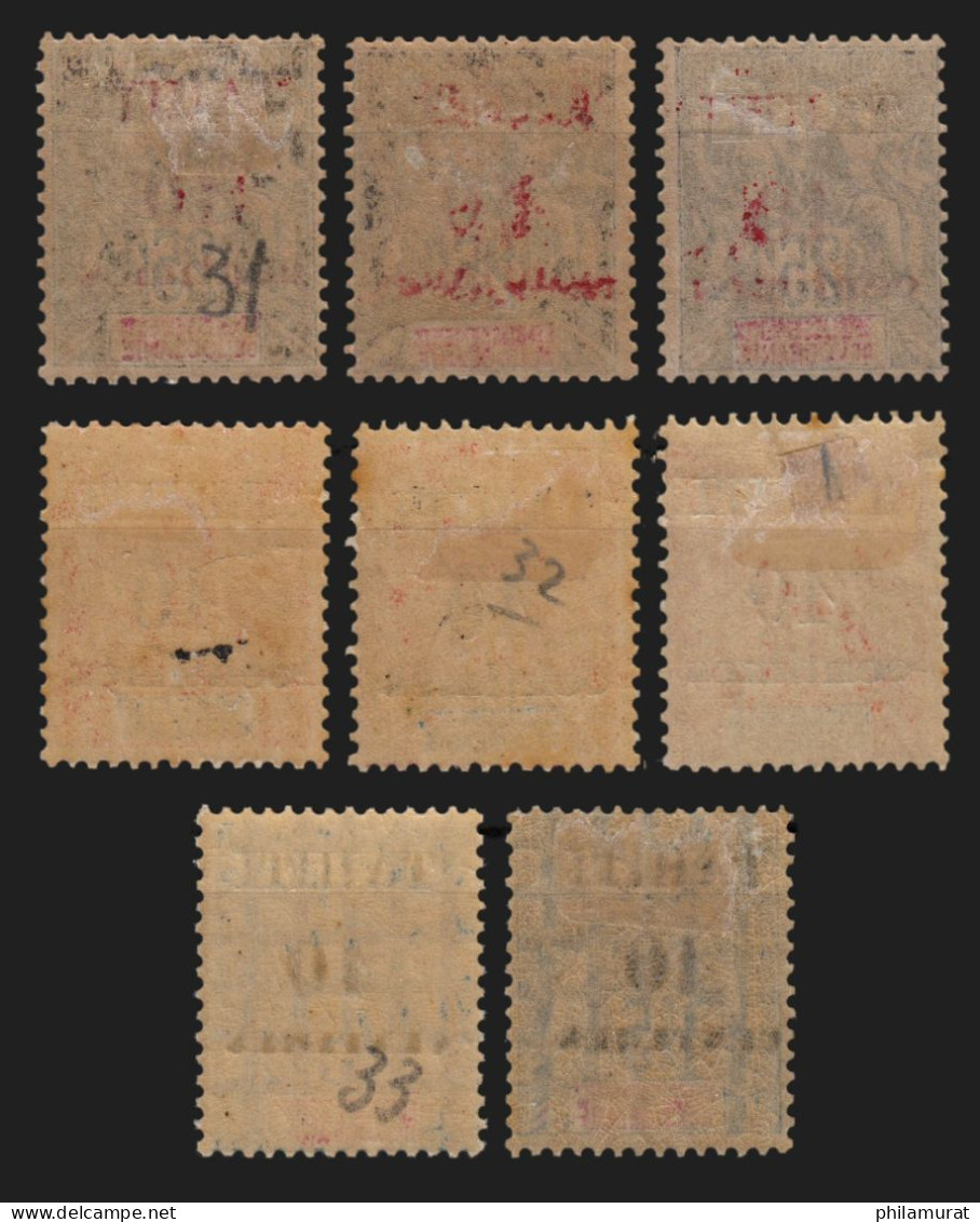 TAHITI 1903 - N°31/33 Neufs * Pour Variétés De Surcharge Et/ou Nuances - TB - Neufs