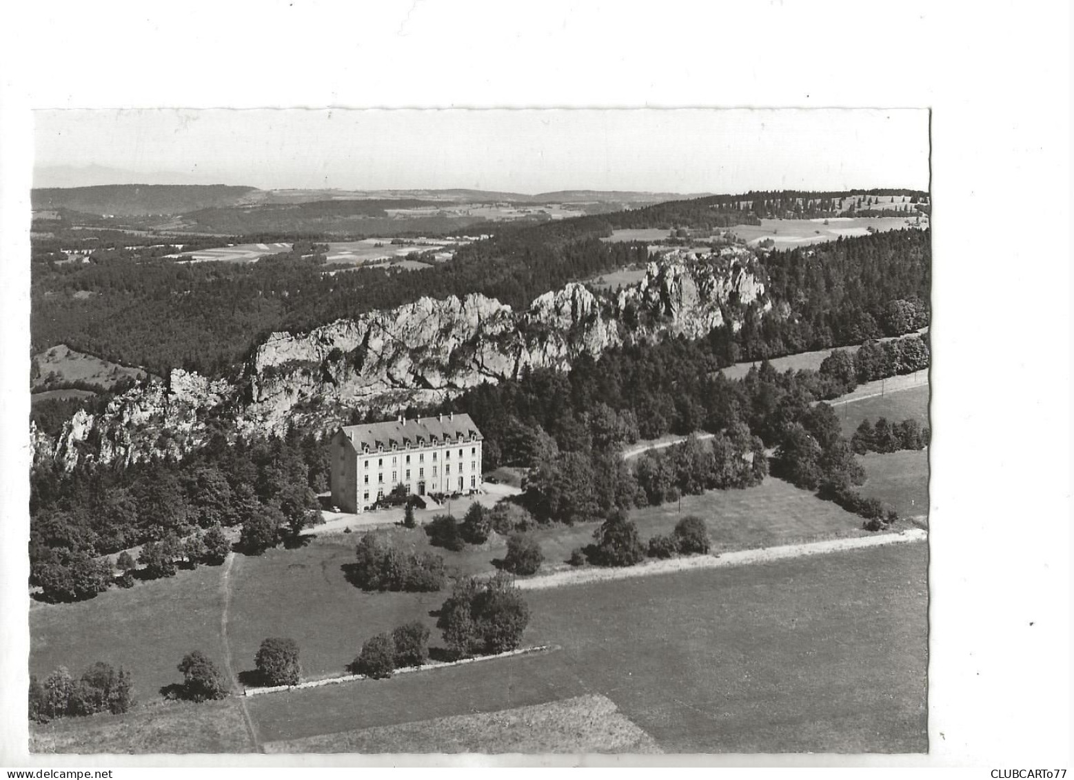 Le Noirmont (Suisse, Jura) : Vue Aérienne Générale Sur La Villa "Roc-Montès" En 1950 GF. - Le Noirmont