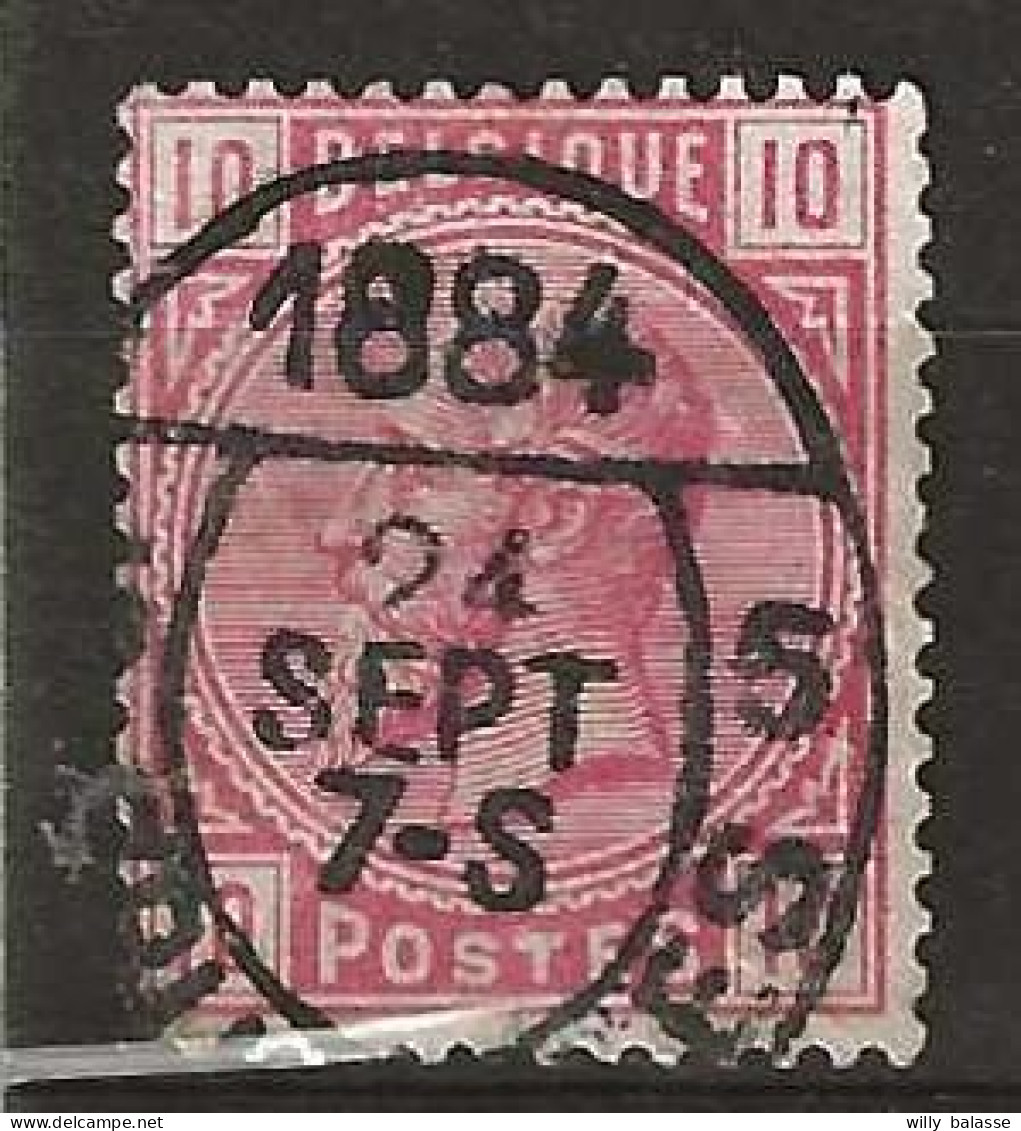 10c Rge Obl Oval 1884/ BRUXELLES - 1883 Leopoldo II
