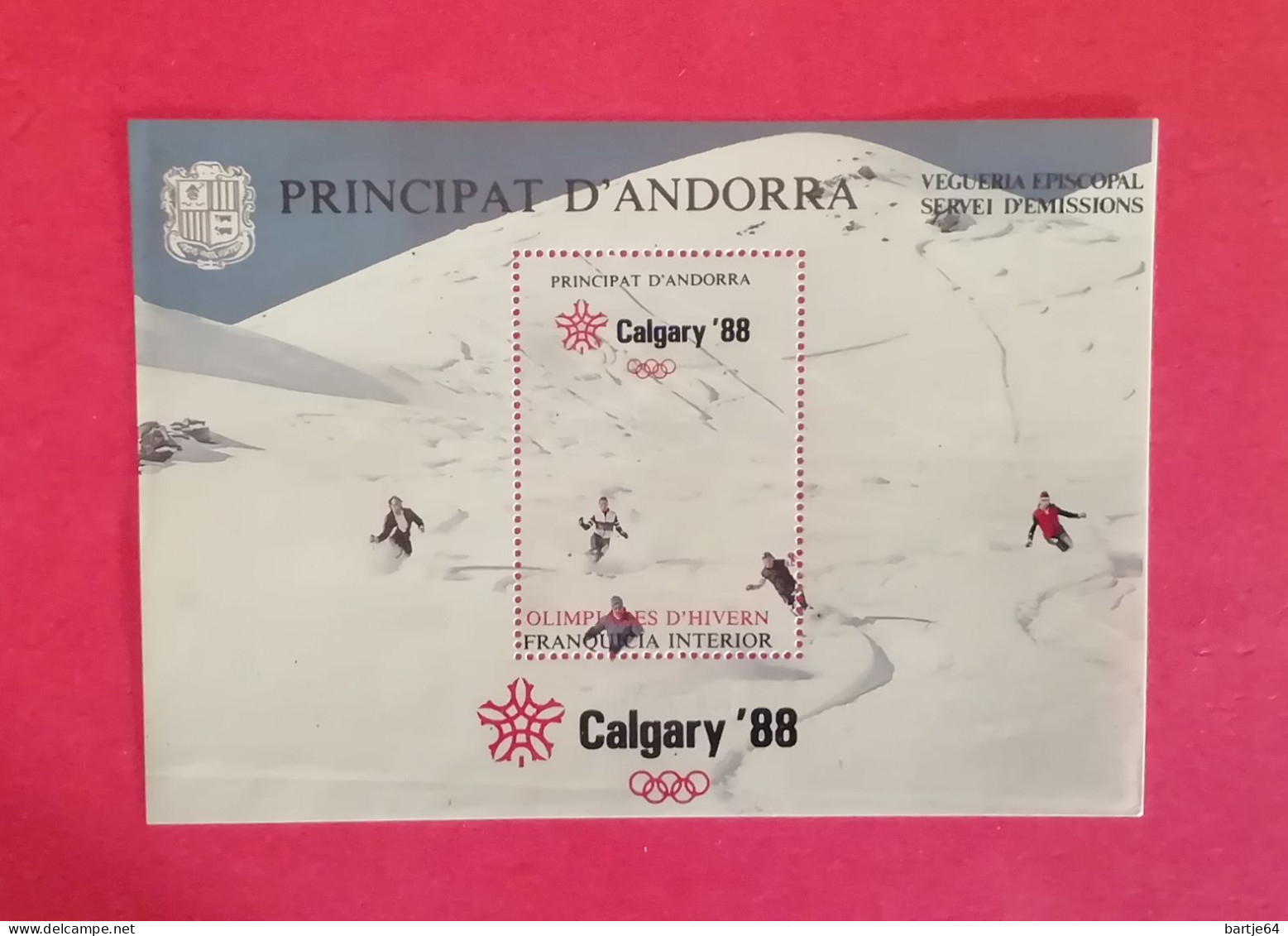 1988 Andorra - Blok MNH - Winter 1988: Calgary