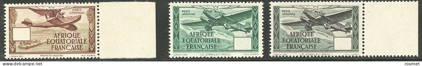 ** Poste Aérienne. Valeur Omise. Nos 33a, 35a, 41a. - TB - Other & Unclassified