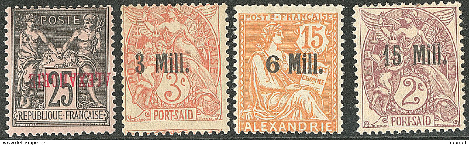 ** Variétés. Nos 11a, 36b, 40a, 44a. - TB - Sonstige & Ohne Zuordnung